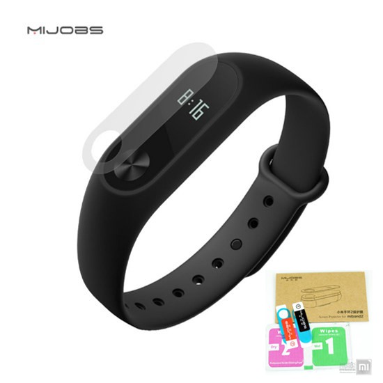 [bán sỉ] Bộ miếng dán màn hình cho Xiaomi Mi Band 2 (1 bộ 2 miếng + khăn lau ướt khô)