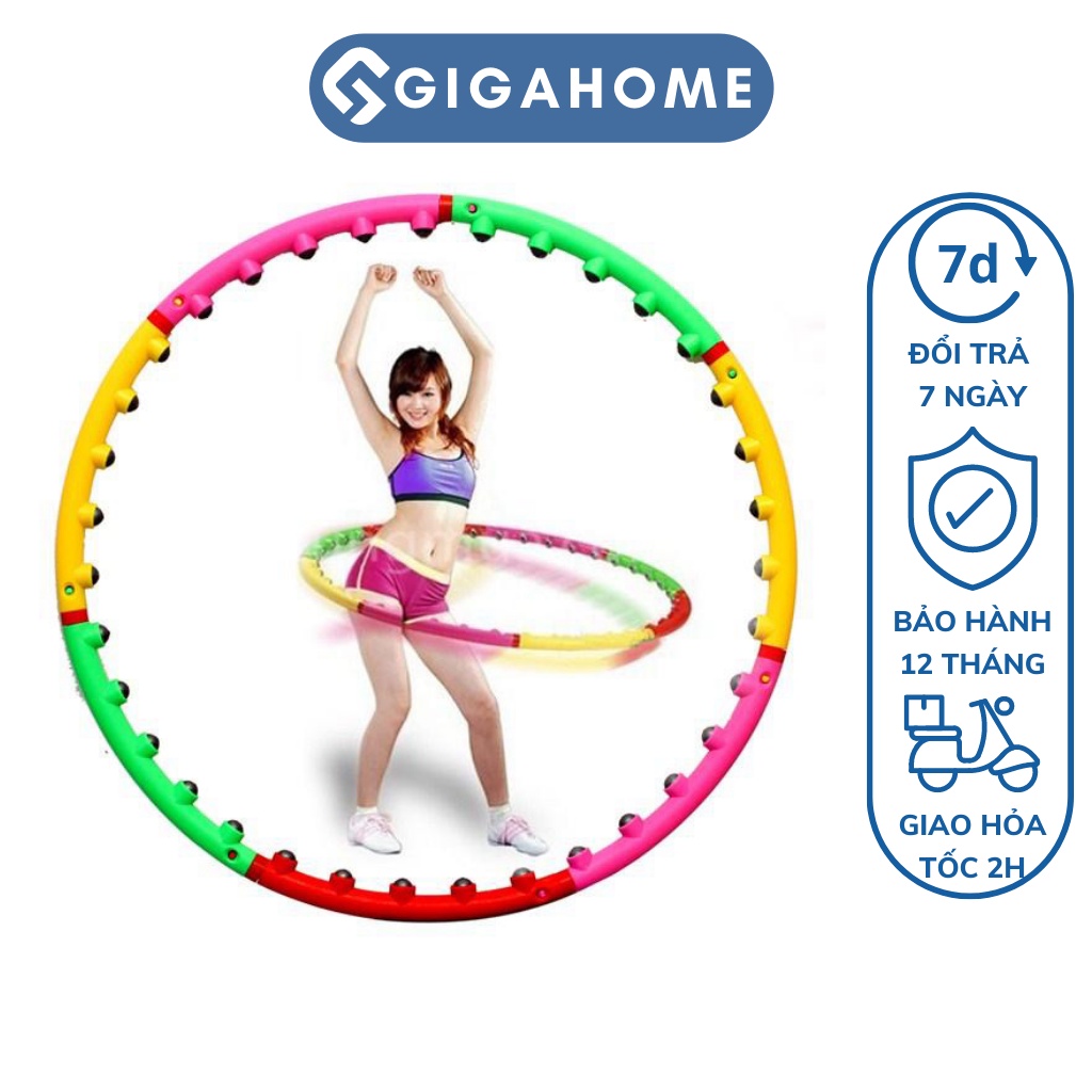 Vòng Lắc Eo GIGAHOME Massage, Giảm Mỡ Bụng Thông Minh, Tập Thể Dục Tại Nhà 2546