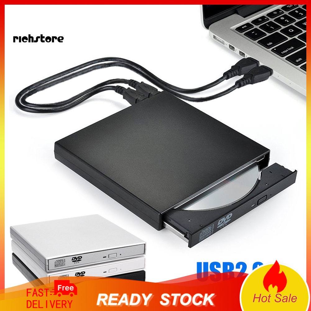 Ổ Đĩa CD DVD Ngoài USB 24X Cho PC Laptop | BigBuy360 - bigbuy360.vn