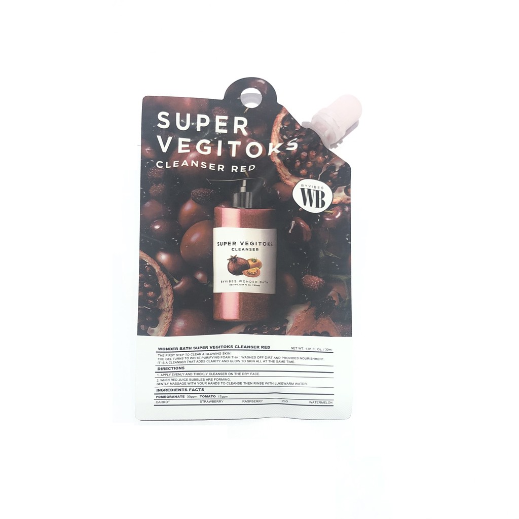 Sửa Rửa Mặt Thải Độc Rau Củ Dạng Gói Super Vegitoks Wonder Bath 30ml | BigBuy360 - bigbuy360.vn