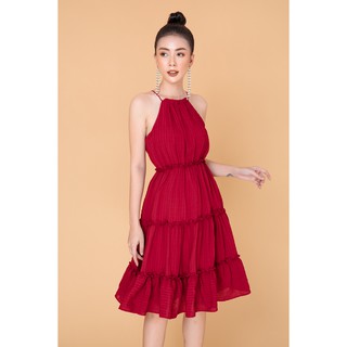Đầm dài maxi cổ yếm - 20Again