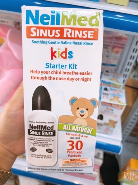 Bộ Muối rửa mũi Neilmed kid dành cho trẻ em