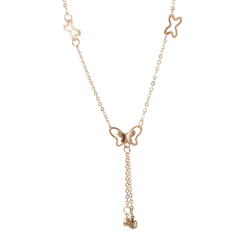 Korean Style Anklet Chain Elegant Fashion Butterfly Women