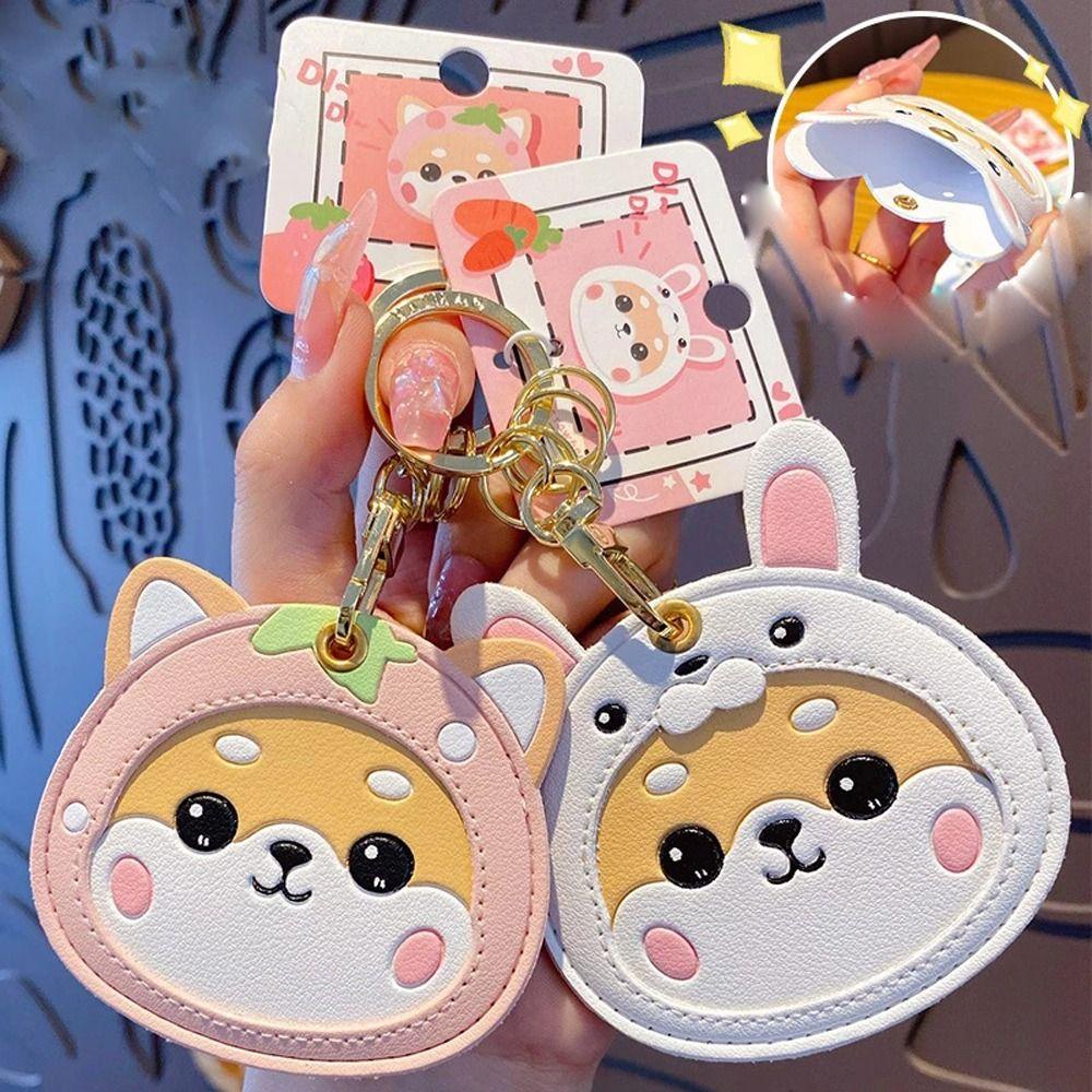 Túi Đựng Thẻ ID / Thẻ ID / Móc Khóa Chống Thất Lạc Hình Chú Chó Shiba Inu Dễ Thương