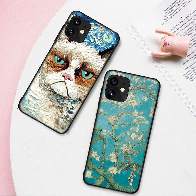 Ốp Điện Thoại Họa Tiết Tranh Van Gogh Dành Cho Xiaomi Redmi Note 10 10S 6A 9C 9A 7 8
