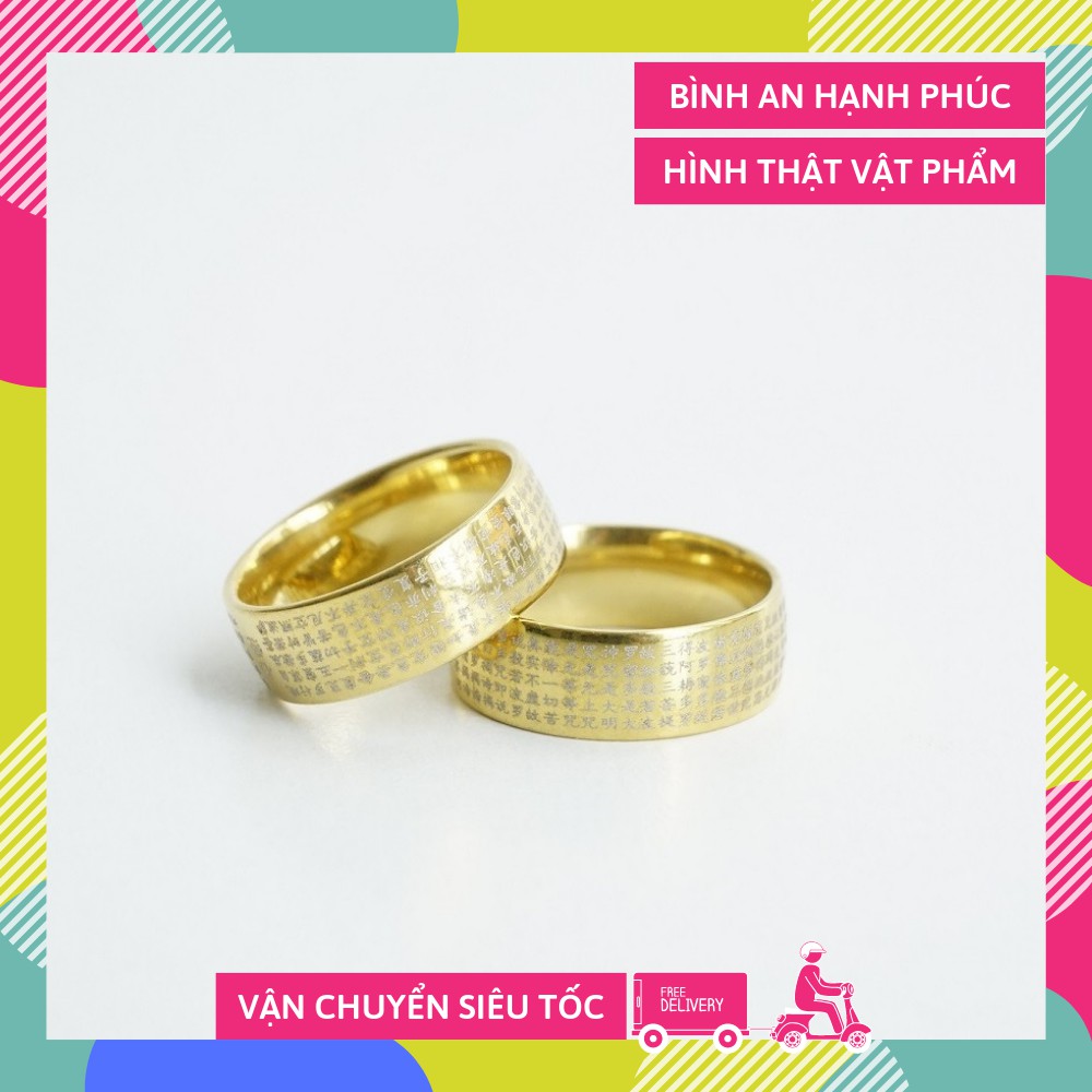 Nhẫn kinh chú Đại Bi khắc tiếng Phạn bình an tài lộc - Nhiều cỡ