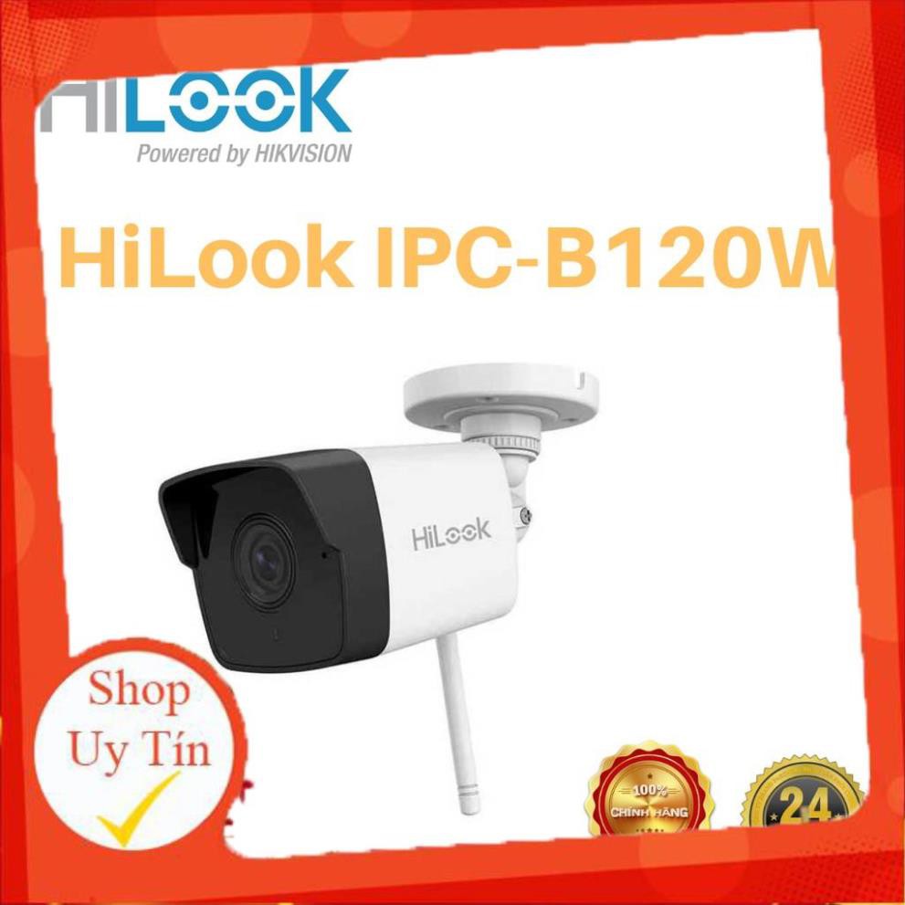 [SALE] Camera IP thân trụ hồng ngoại 2MP HiLook IPCB120W Hàng chính hãng