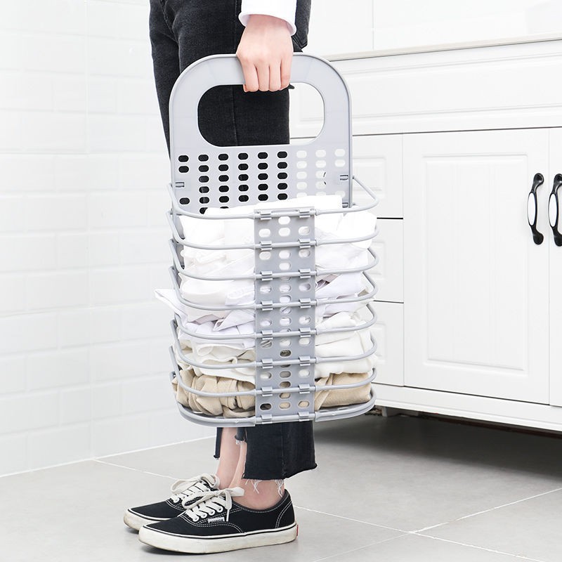 Rổ cạnh máy giặt đựng quần áo sạch, đựng quần áo bẩn tiện lợi gọn gàng cho gia đình 6 người