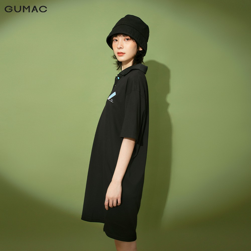 Đầm suông nữ thun GUMAC thêu họa tiết đủ màu đủ size mới DB197 | BigBuy360 - bigbuy360.vn