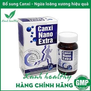 Viên uống bổ sung canxi  CALCI NANO EXTRA MK7 GOLD kết hợp  vitamin D3, K2 - giúp xương chắc khỏe, phát triển xương
