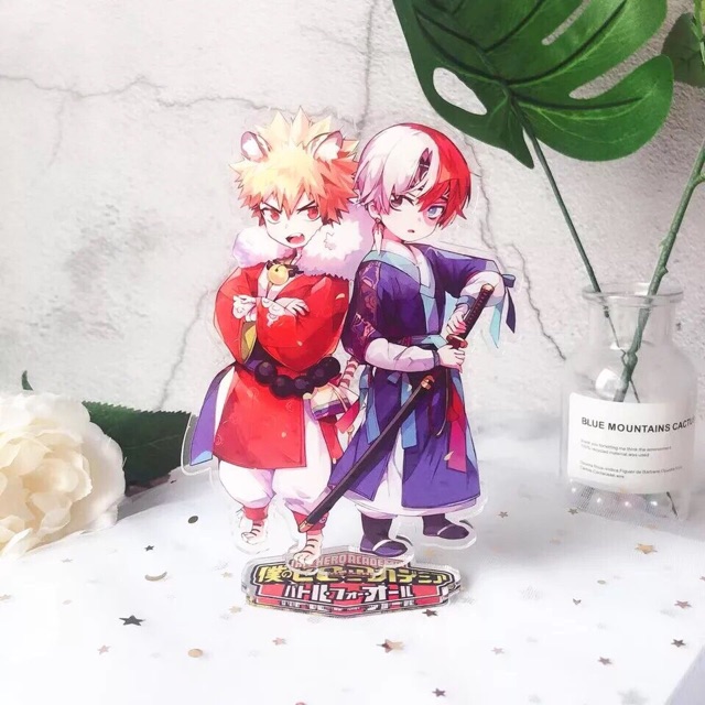 Standee để bàn anime manga  boku no Hero âcdemy chất liệu mica trong suốt