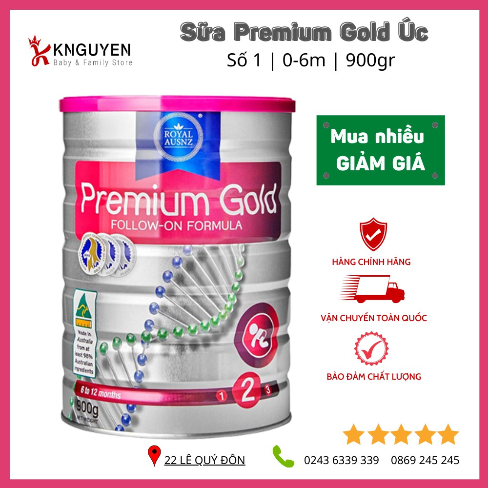 SỮA HOÀNG GIA ÚC PREMIUM GOLD số 3  LOẠI 900G - KNguyen