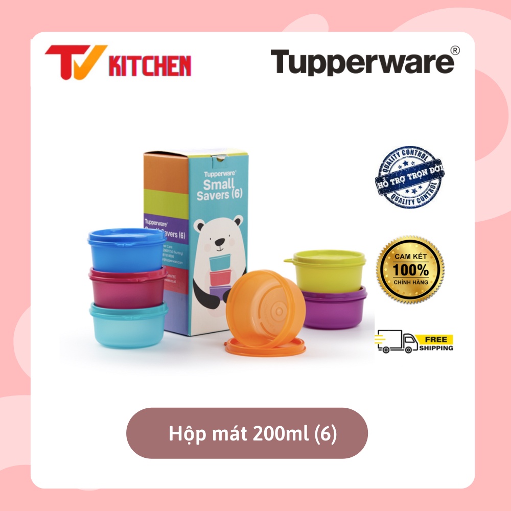 Bộ hộp bảo quản thực phẩm Colorful Small Server 200ml  Kín khí - Kín nước hàng chính hãng bảo hành trọn đời