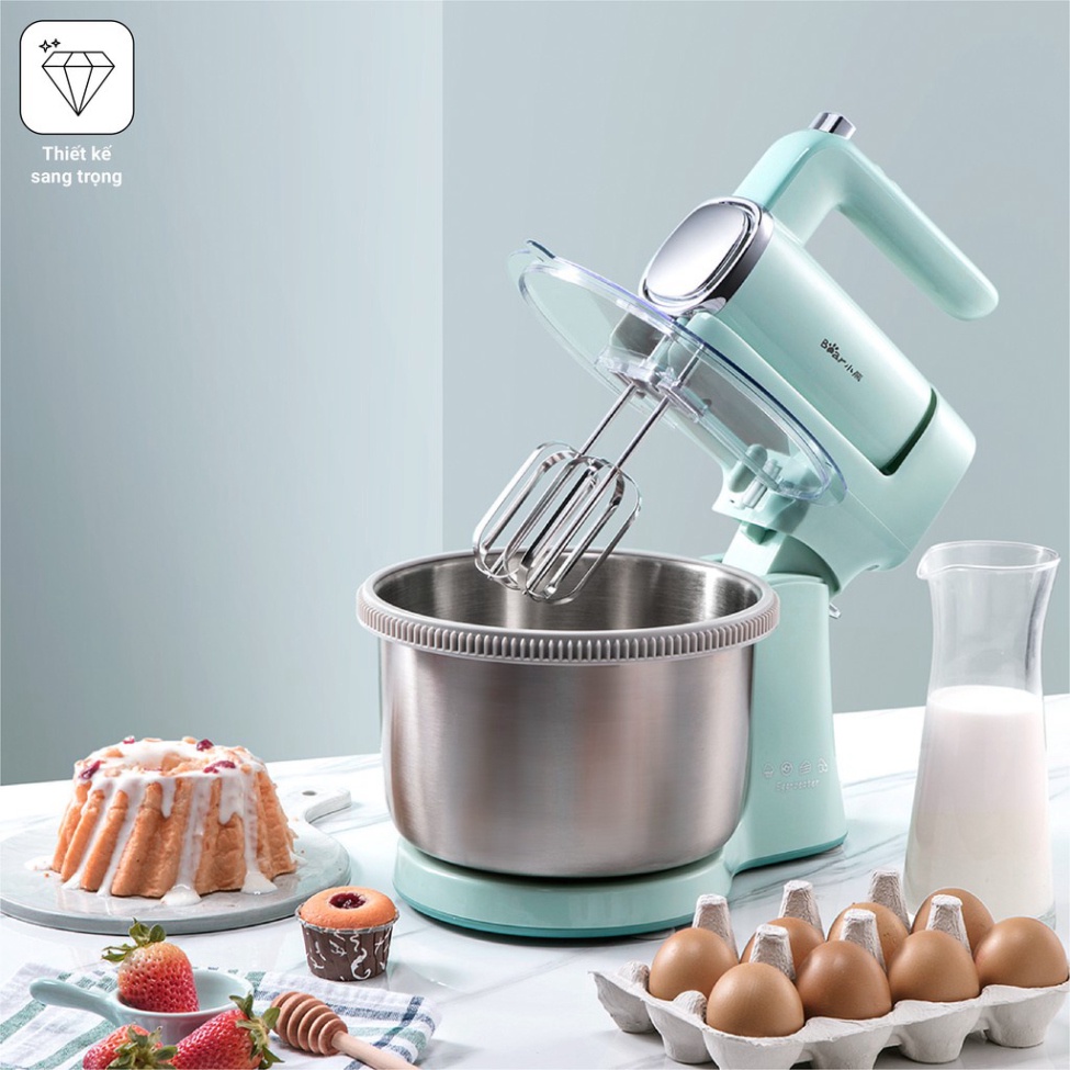 Máy Trộn Bột và Đánh Trứng Kết Hợp Bear DDQ-B03V1 - Phiên bản Quốc tế Chính Hãng BEAR bảo hành 18 Tháng
