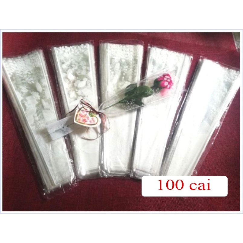 Giấy kiếng gói hoa bộ 100 cái