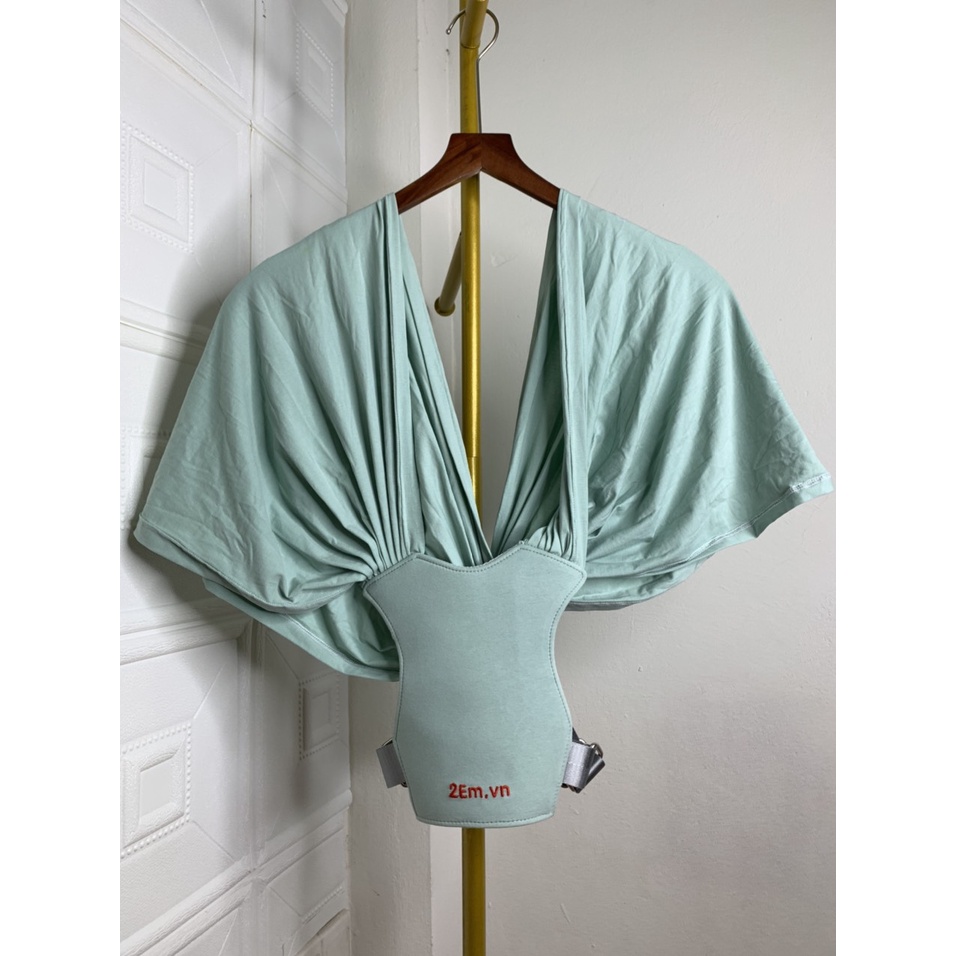 màu DarkslateGray3  nhạt - Địu vải sling cho em bé chỉnh size - 0-24 tháng Địu Em Bé mềm mại, thoáng khí