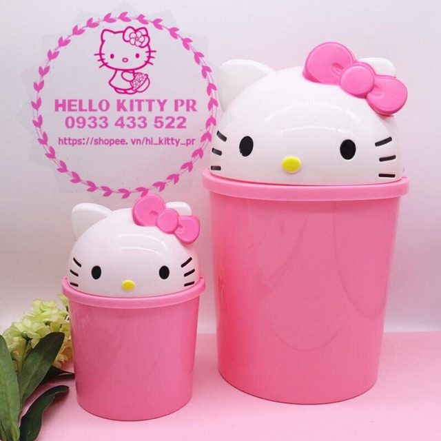 Thùng rác 3D Hello Kitty