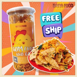 Cơm cháy khô gà BANA FOOD 300g , giòn ngon đậm vị, thành phần tự nhiên an toàn, ăn vặt Hà Nội - B2
