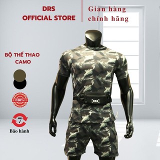 Bộ thể thao nam DRS, đồ bộ tập gym nam cho mùa hè năng động cá tính SB2021 kết hợp giữ quần short và áo thun