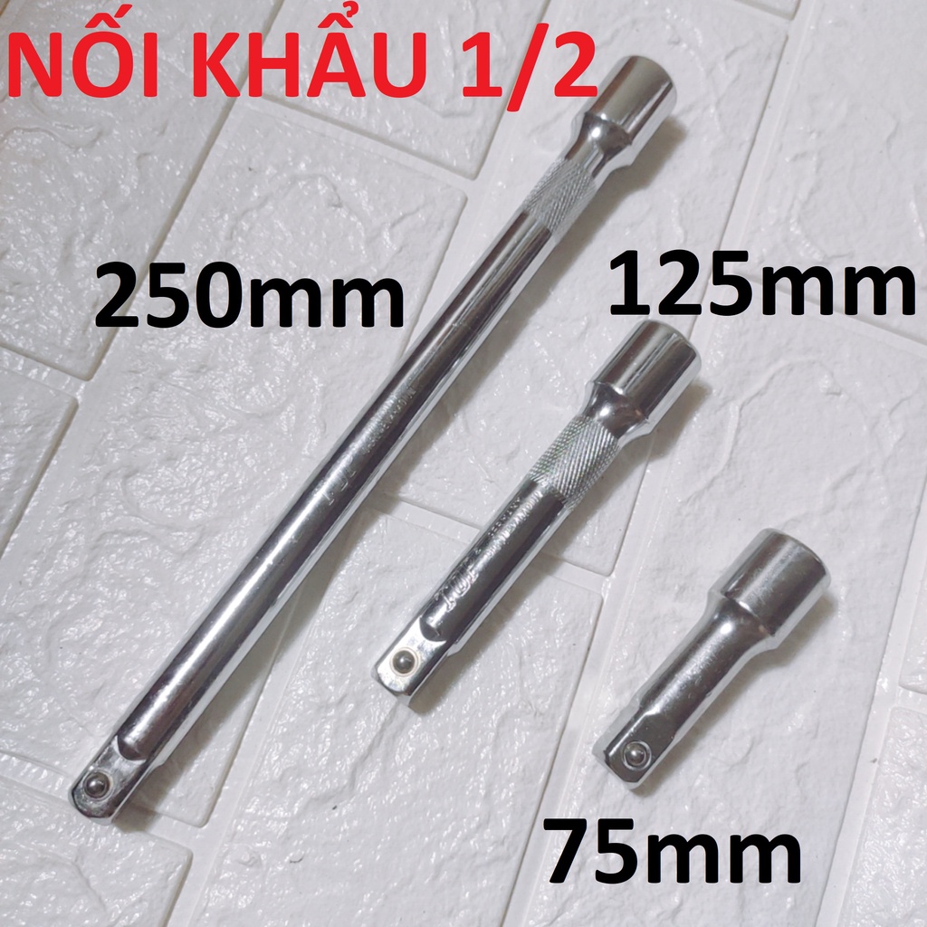 Đầu nối dài khẩu 1/2 dài 250mm, nối dài tuýp size 1/2 (phổ thông)