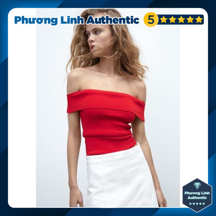 Áo quây trễ vai dáng ôm Zara Auth New tag có sẵn 3519/031 3519031