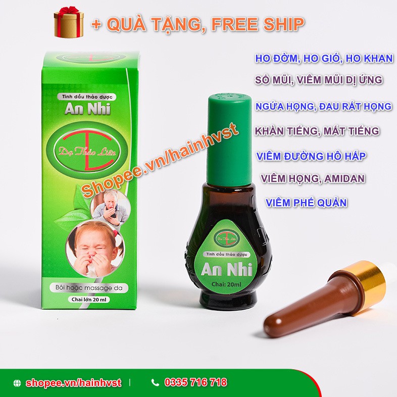 Tinh dầu An Nhi Dạ Thảo Liên viêm đường hô hấp 5ml