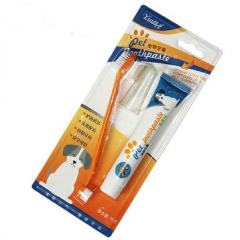 Bộ bàn chải đánh răng cho chó mèo