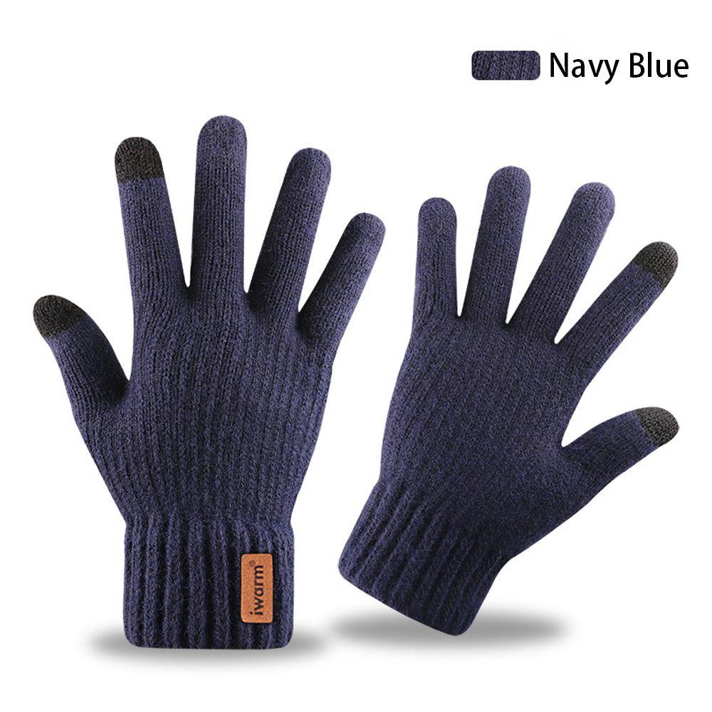 Găng Tay Cảm Ứng Màu Trơn Chống Gió Chống Mồ Hôi Thời Trang Cho Nam