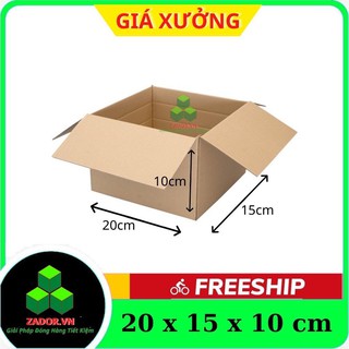 Combo 100 hộp carton 20x15x10 / thùng carton / thùng giấy carton