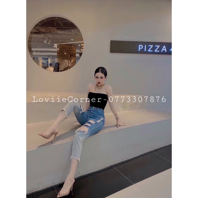 GUỐC CAO GÓT LOVIIECORNER THỜI TRANG - GUỐC NỮ MŨI NHỌN QUAI TRONG 9 PHÂN GÓT ĐŨA D200779