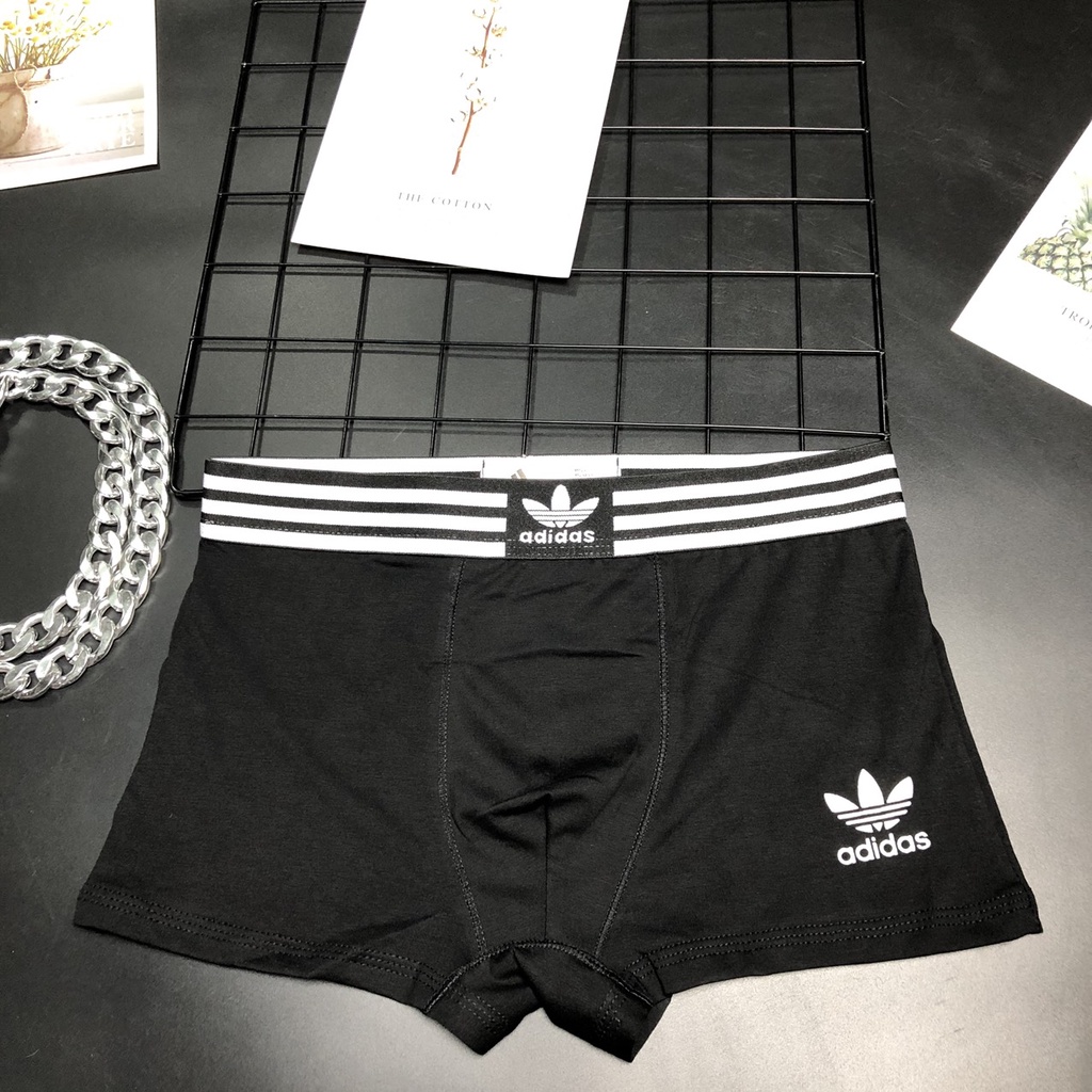 Quần sịp nam boxer adidas cao cấp,lót đùi nam vải thun mềm mịn thoáng khí PM40A