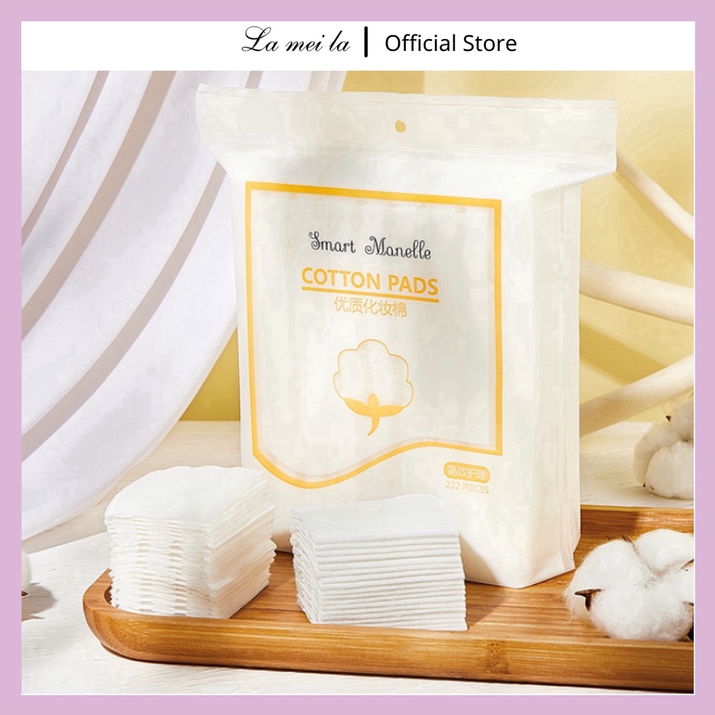 Bông tẩy trang 3 lớp FM Cotton Pads 222 miếng Bông Tẩy Trang nội địa Trung MFBTT1