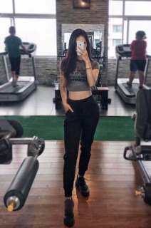Jogger gân 