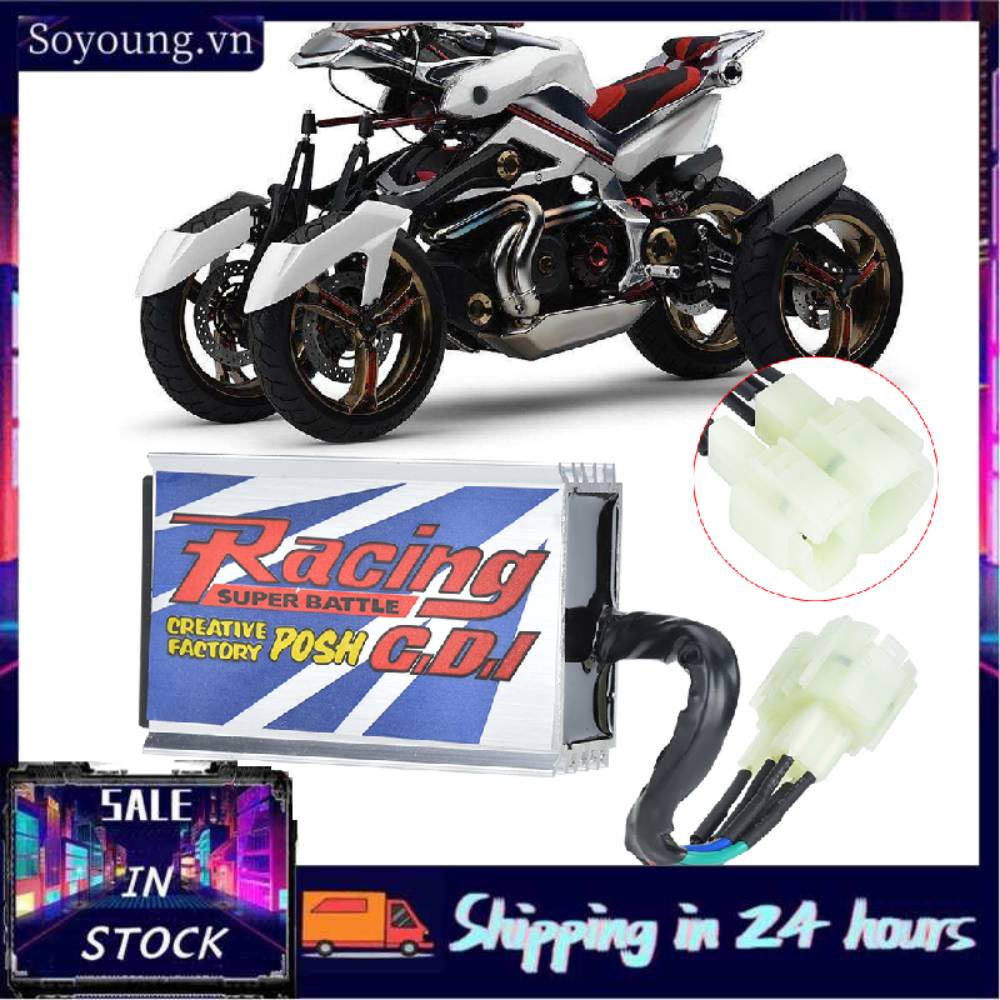 Hàng HOT SOYOUNG Bộ Đánh Lửa Cdi 4 Pin + 2 Giao Diện Gy6 Cho 150cc 200cc Phụ Kiện CDI Không Giới Hạn Tốc Độ Mô Tô GY6 Wild Chất Lượng Cao