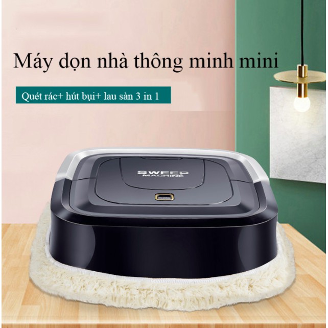 Robot mini dễ dàng hút bụi vệ sinh nhà cửa đa năng