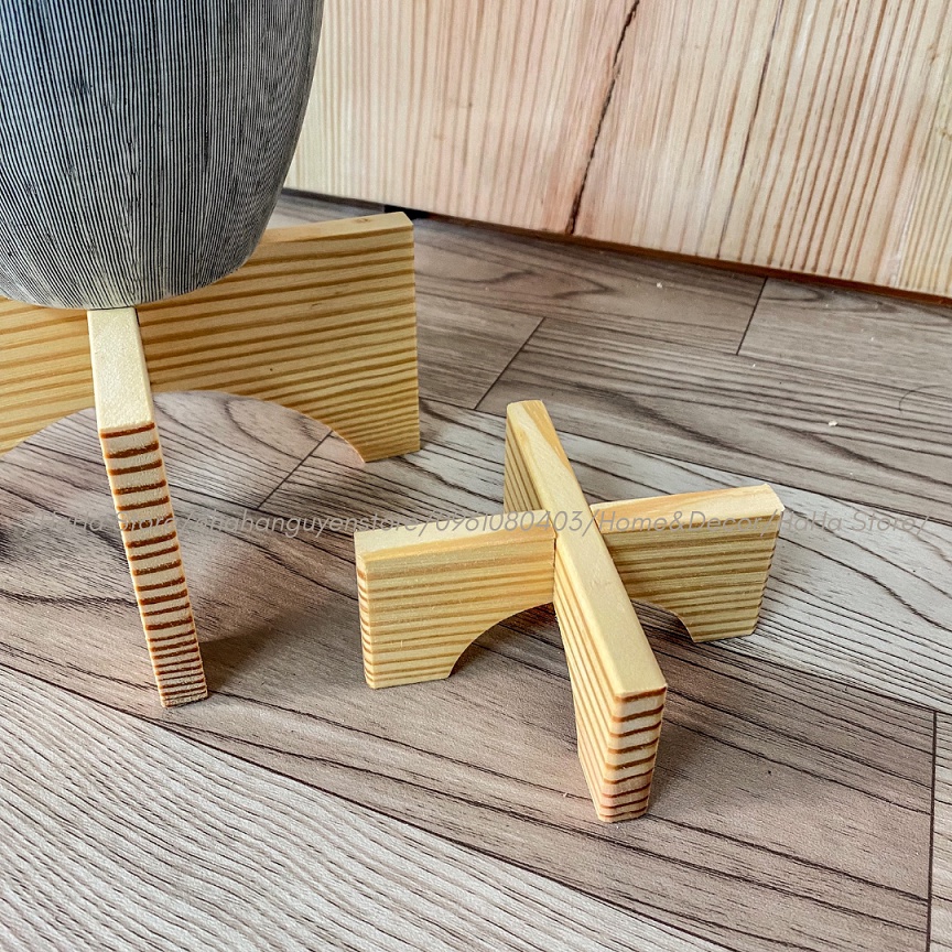 Đôn gỗ mini đặt cây cảnh - Kệ Gỗ Decor cây cảnh CCG11