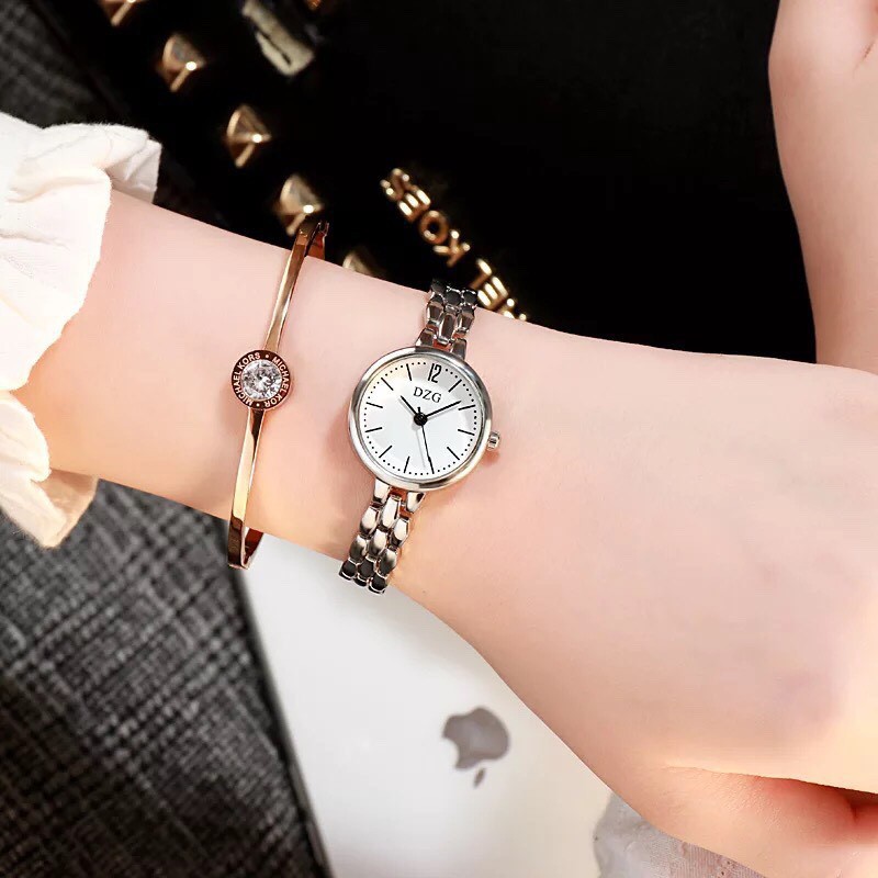 Đồng hồ thời trang nữ DZG S4 dây kim loại siêu đẹp L312