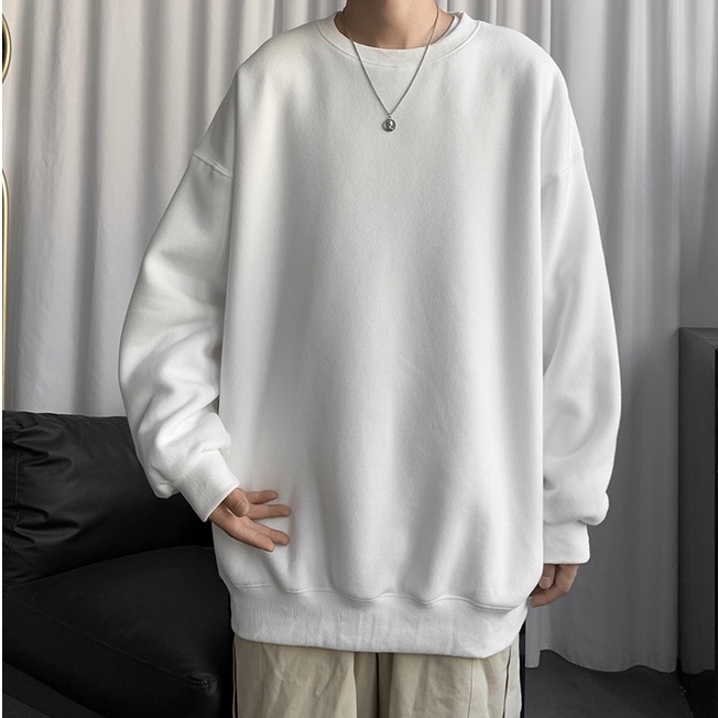 áo thun thể thao phong cách Hàn Quốc áo sweater nỉ áo dài tay thời trang áo nỉ sweater nữ bông áo nỉ sweater nam