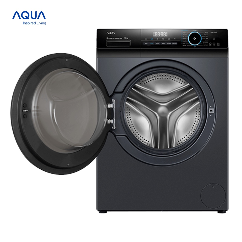 Freeship Toàn Quốc - Máy giặt cửa trước Aqua 11kg AQD-D1103G.BK