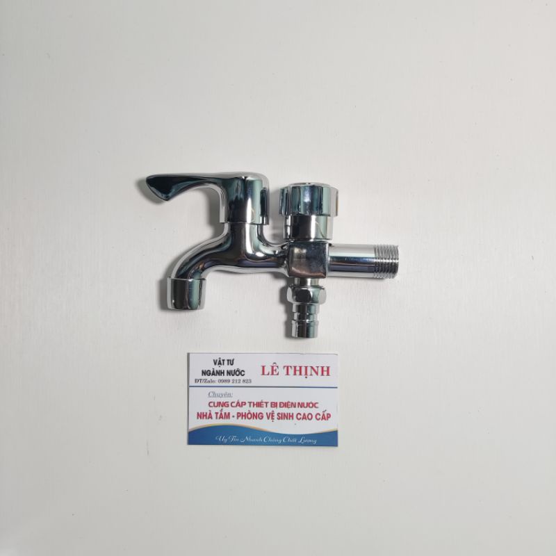 Vòi liền sen tắm đơn cắm tường thân đồng thế hệ mới