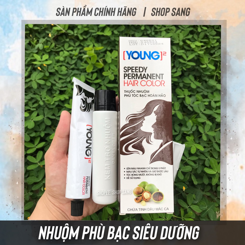 Nhuộm Phủ Bạc Hoàn Hảo Siêu Dưỡng Young 2 Speedy Permanent Hair Color