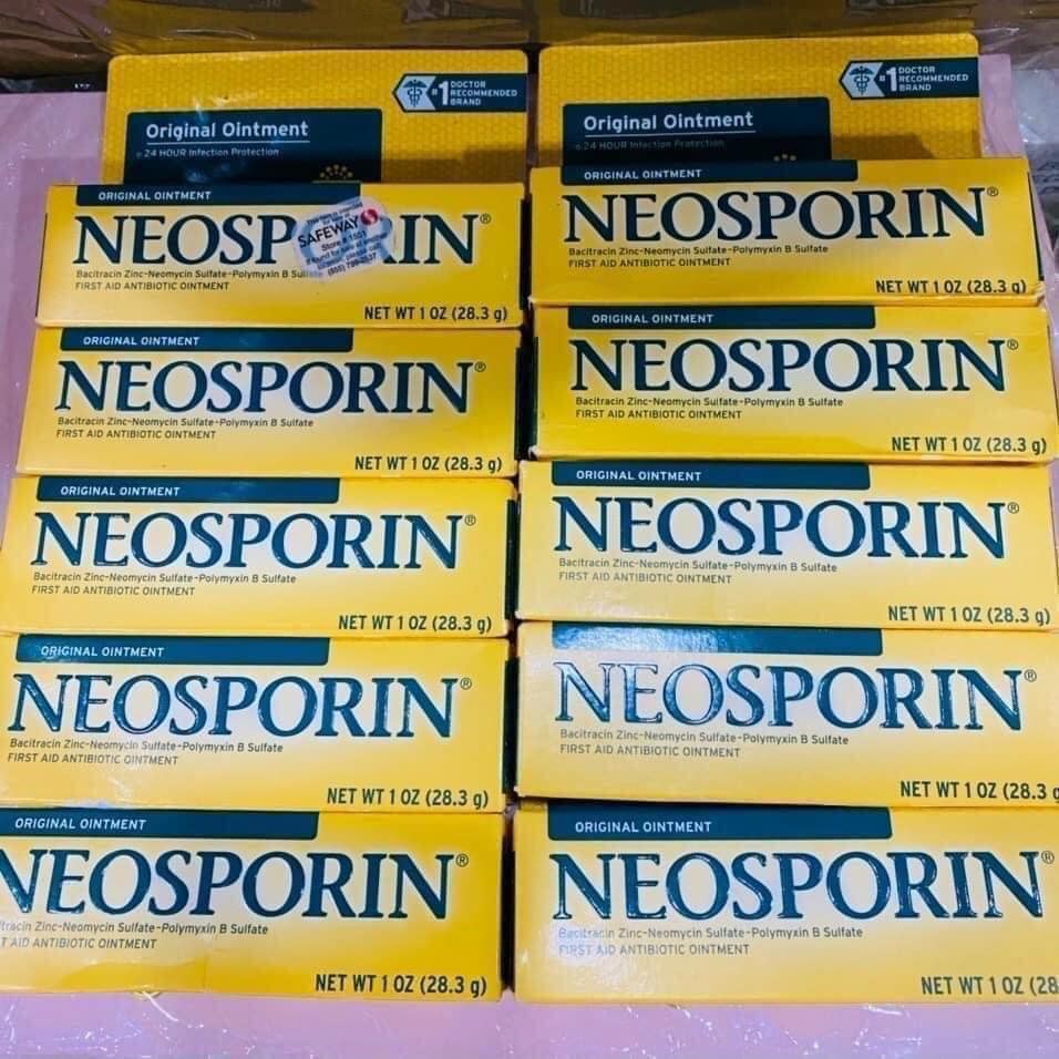 Kem Mỡ Kháng Sinh Neosporin, Xịt Sát Trùng Vết Thương Của Mỹ