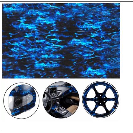 Blue Fire PVA Phim thủy văn In chuyển nước Hydro Dip Car Film trang trí 50x100cm