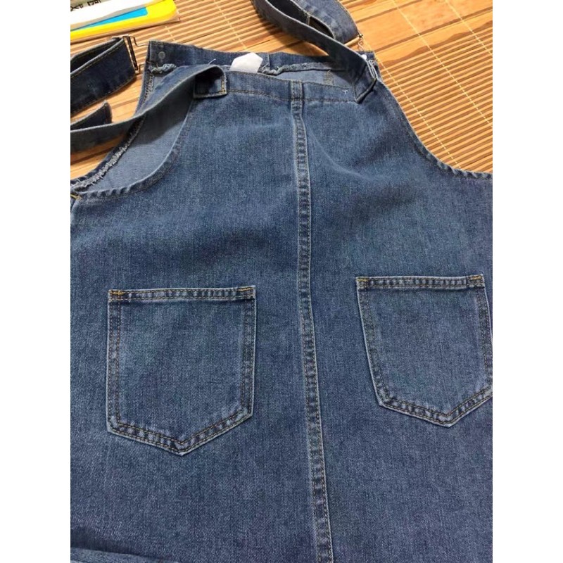 [KÈM ẢNH THẬT + SẴN] yếm váy bò túi ngực ulzzang hàn quốc | BigBuy360 - bigbuy360.vn