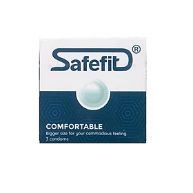 [ CHÍNH HÃNG ] - Bao cao su Safefit Comfortable, siêu mỏng, co giãn tốt, nhiều chất bôi trơn - Hộp 3 - 12 cái