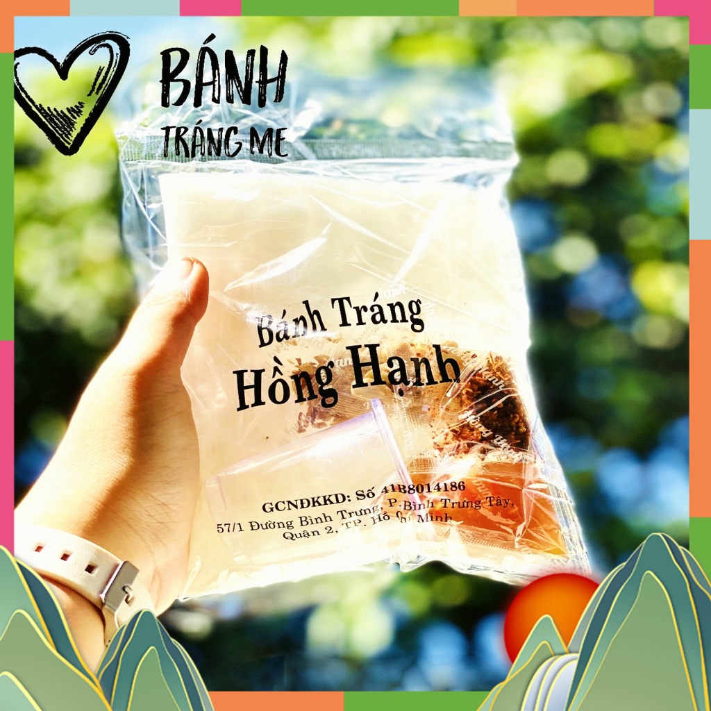 Bánh Tráng Trộn, Bánh Tráng Hồng Hạnh Sốt Me Chua Cay- Bánh Tráng Trộn Sài Gòn Hàng Nhập tại Xưởng