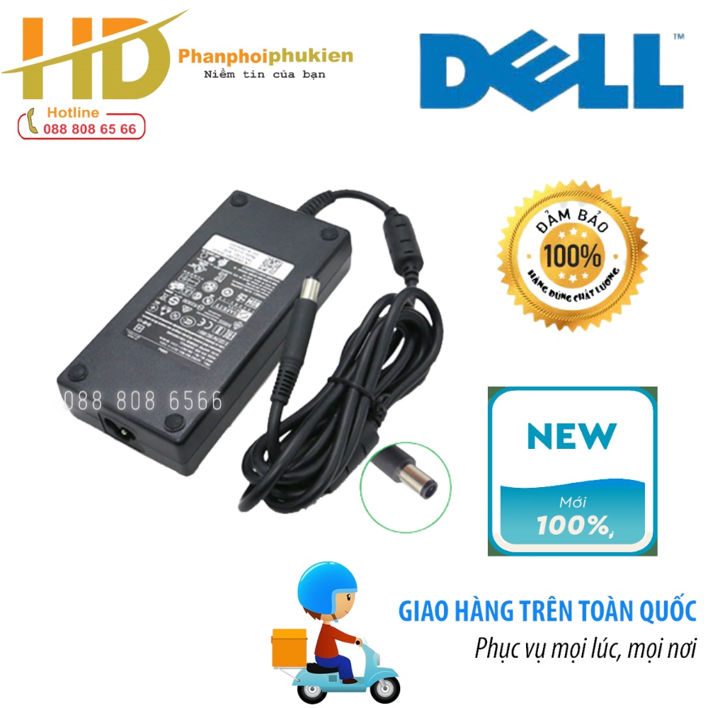 Sạc dành cho Laptop Dell (Các loại) 19.5V 9.23A 180W - Chân kim to 7.4 mm x 5.0 mm