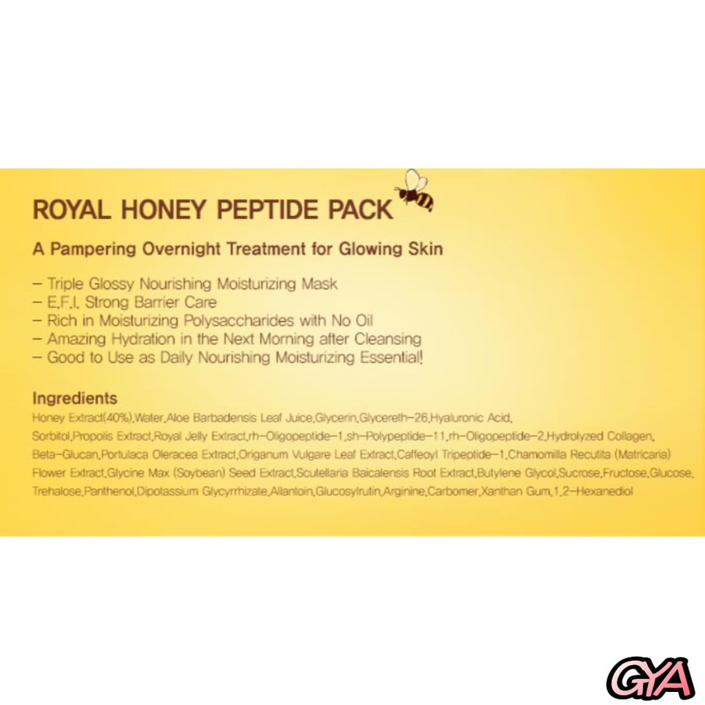 Gói Ngủ Peptide Mật Ong Hoàng Gia 40ml * 2