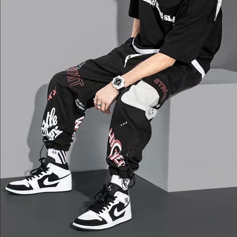 Men's Fashion Drawstring Loose Khaki Pants Size S-3XL | BigBuy360 - bigbuy360.vn