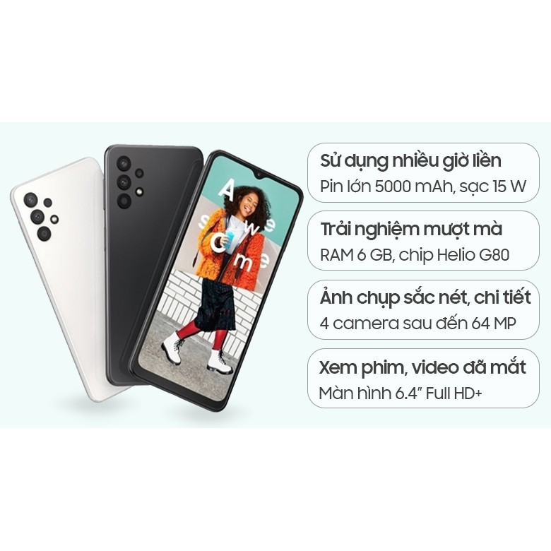 Điện thoại Samsung Galaxy A32 - Hàng Chính Hãng Mới 100% Nguyên Seal ! | BigBuy360 - bigbuy360.vn